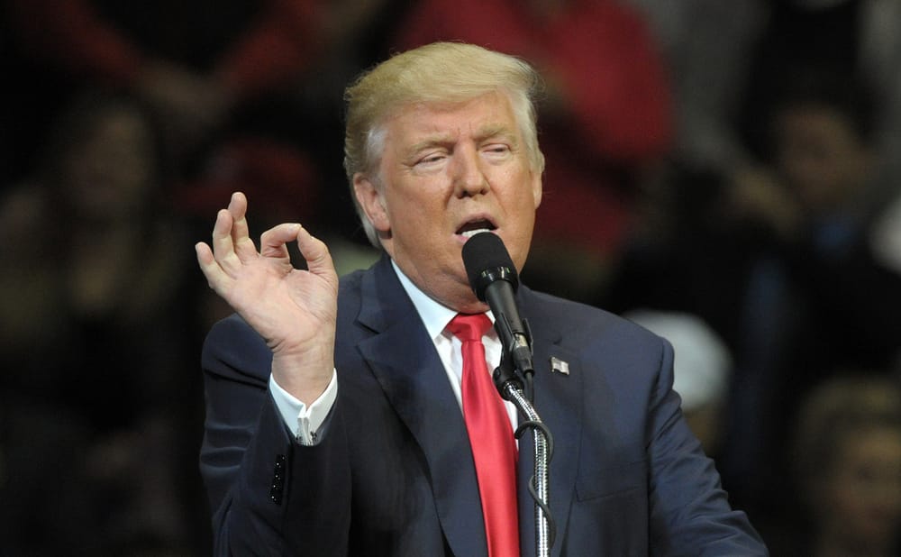 Donald Trump flashing the 666 sign. Donald Trump and 1600 Years of Unspiritual Christianity