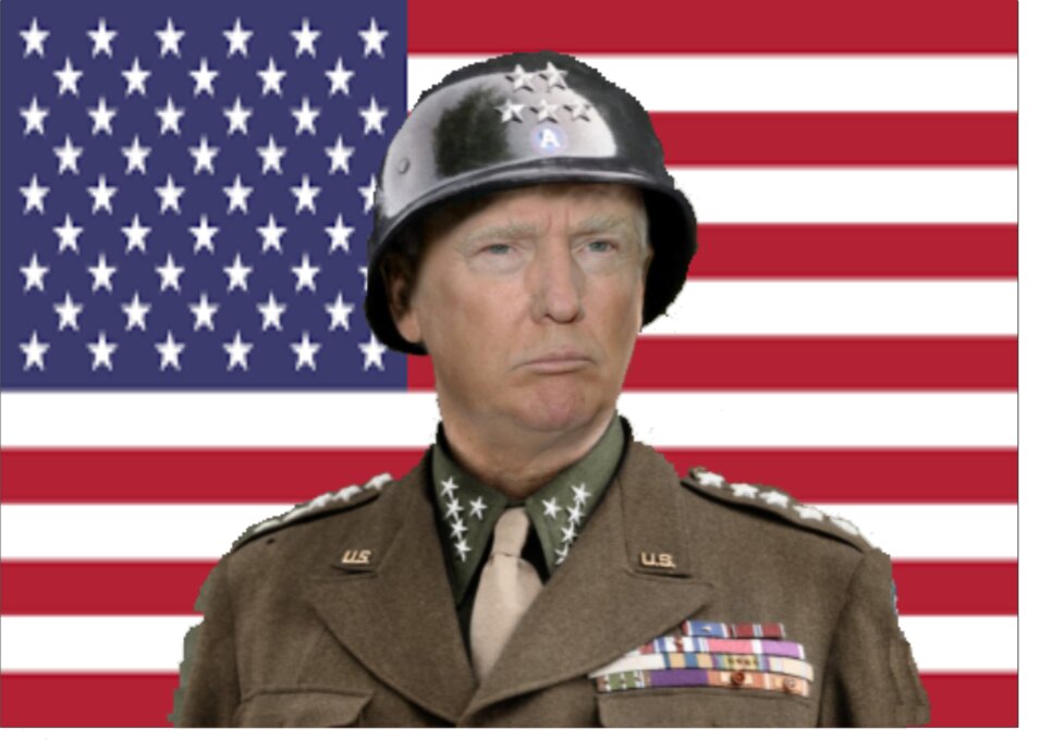 Donald Trump as General George Patton