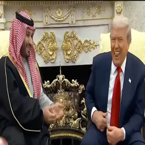 Trump, MBS yuk it up in White House. The Utter Moral Rot That Is Donald Trump