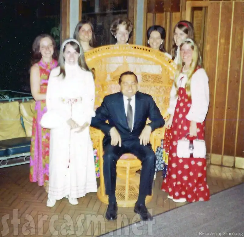 Bill Gothard and some of his young female students.